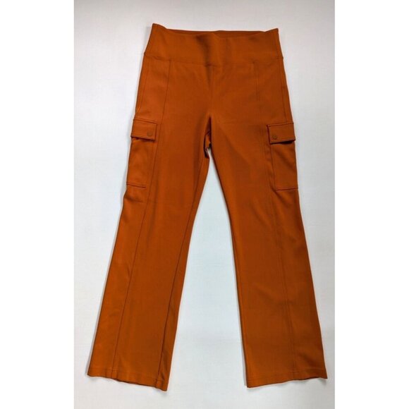 Athleta Delancey Straight Cargo Pant Size Large Foliage Orange - Picture 3 of 12